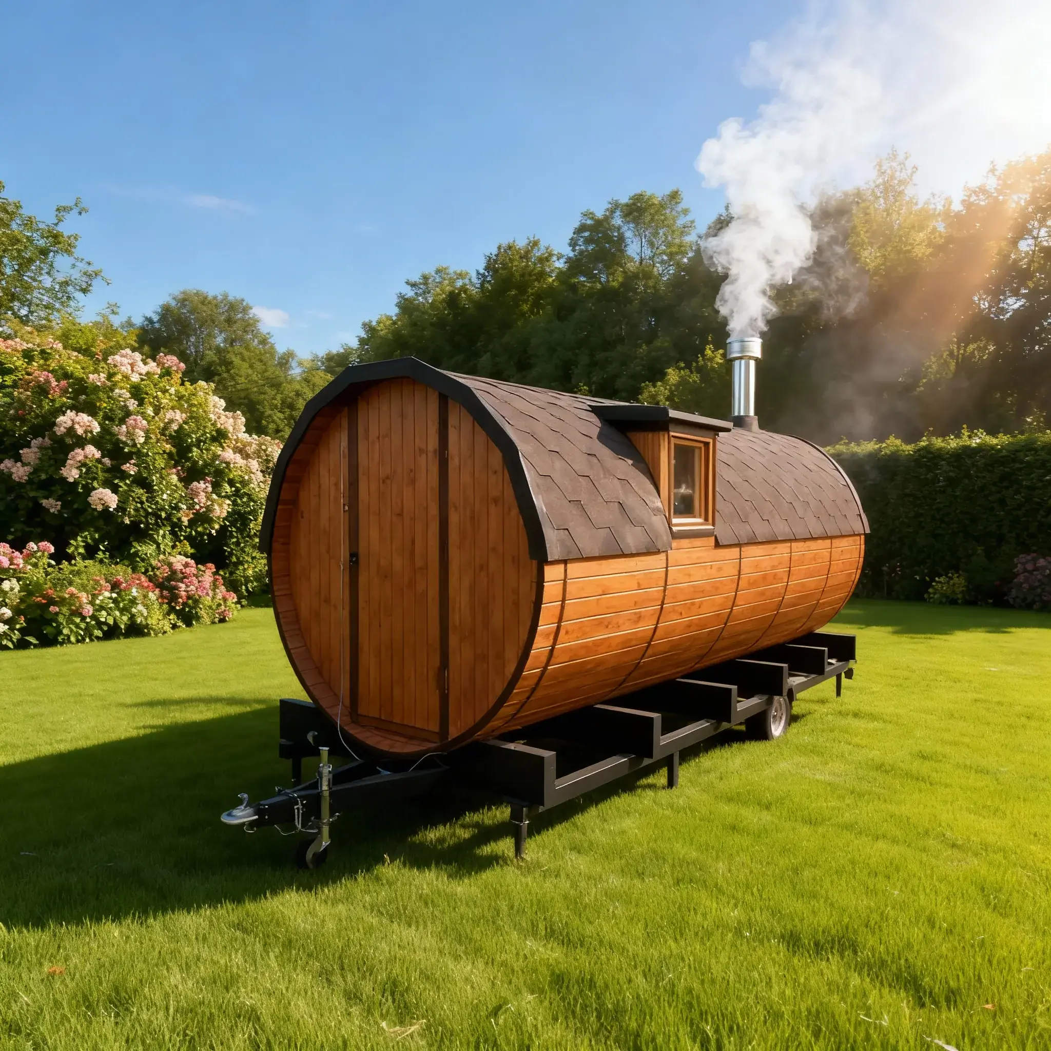 Баня-бочка 6x2,4м