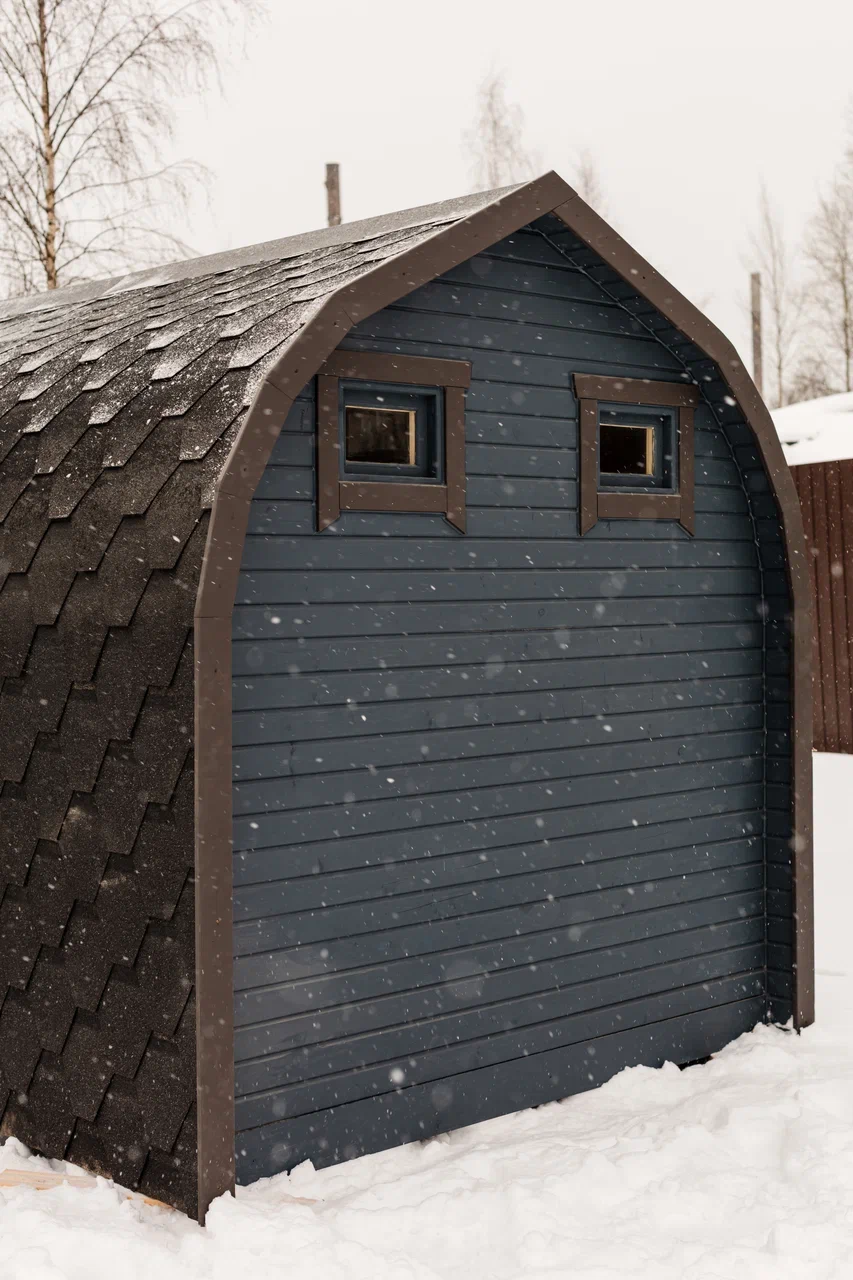 Детали отделки бани Викинг