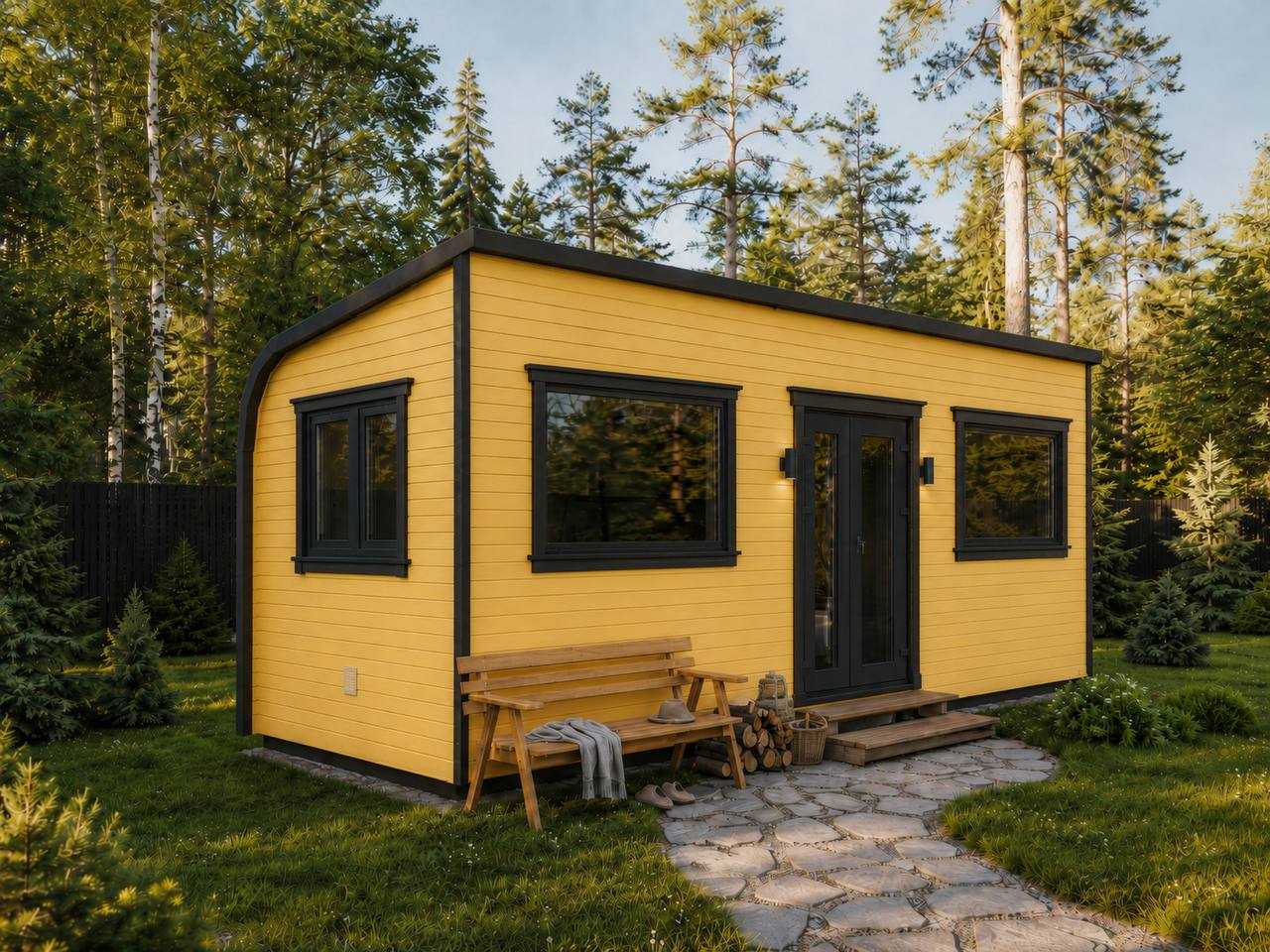 Парус 6×2,4 м — фасад